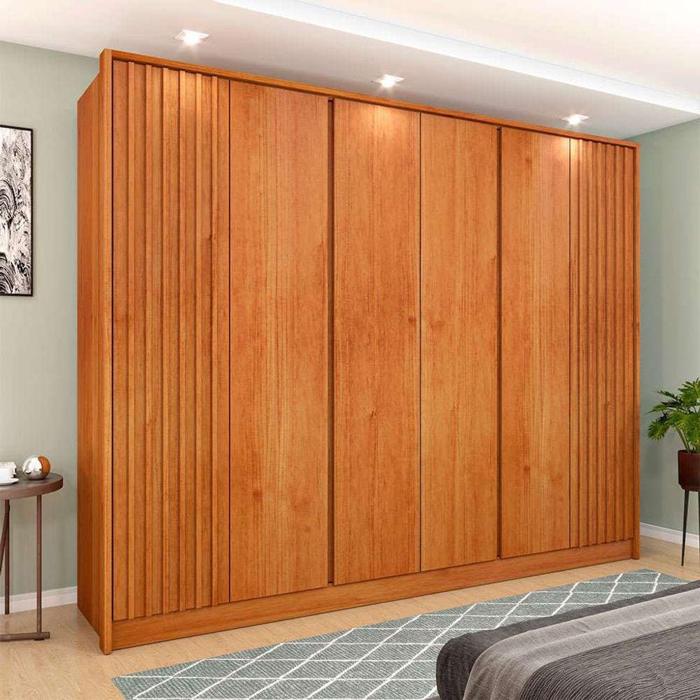 guarda-roupa casal barcelona 6 pt 6 gv cinamomo
