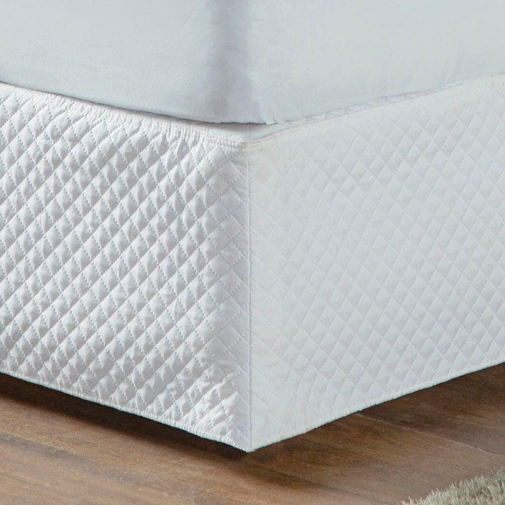Saia Box Solteiro Basic Matelada Branco