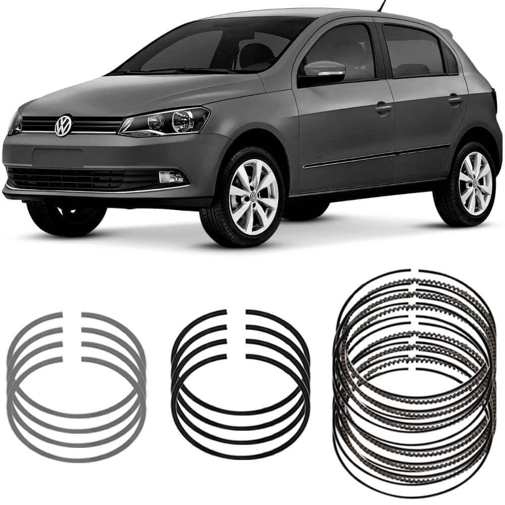 Jogo Anel Segmento STD Volkswagen Gol G6 1.6 2014 a 2015 Metal Leve