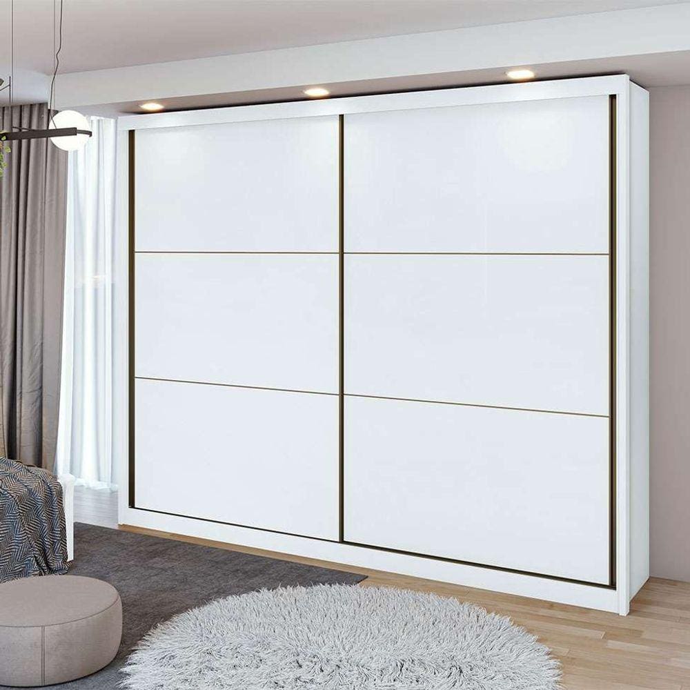 guarda-roupa casal toronto 2 pt 6 gv branco