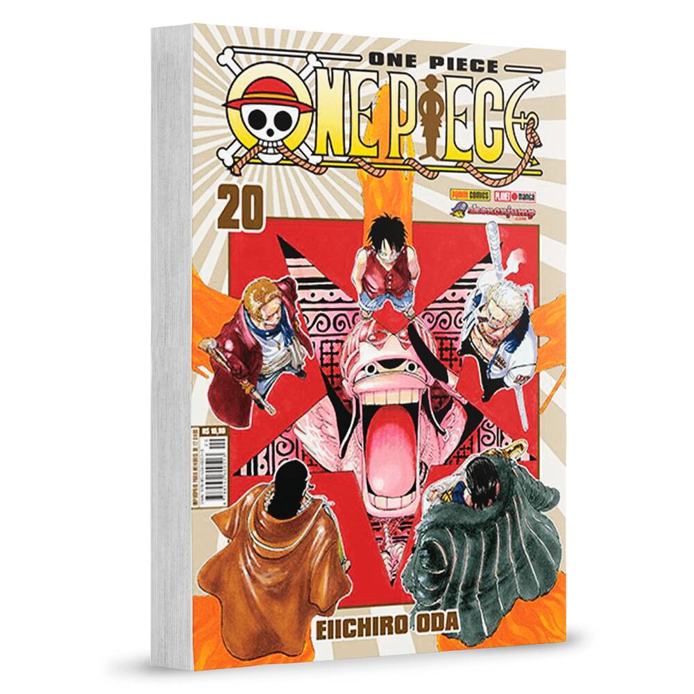 One Piece Mangá KIT Vol. 1 Ao 3 - Nova Encadernação Clássica, Capa