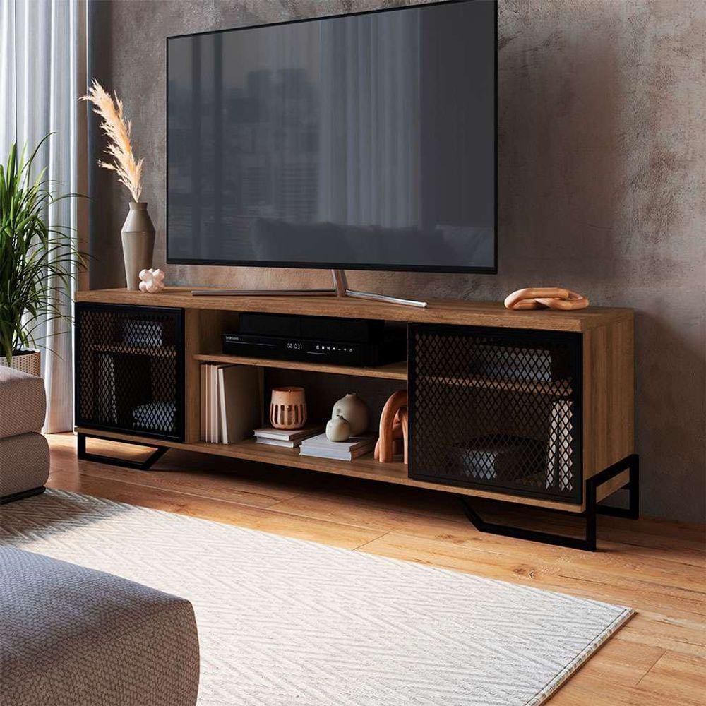 rack paricel 2 pt e preto 183 cm