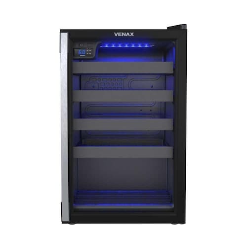 imagem-Adega Piubella 100 Para 24 Garrafas 82 Litros Preto 220v - Venax