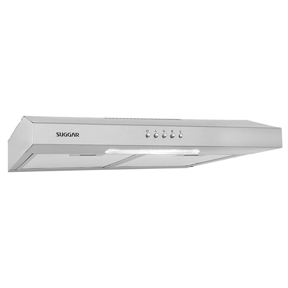 Depurador De Ar Suggar Dps161ix Slim 60cm Com 3 Velocidades Luminária Dupla Filtragem Inox 127V