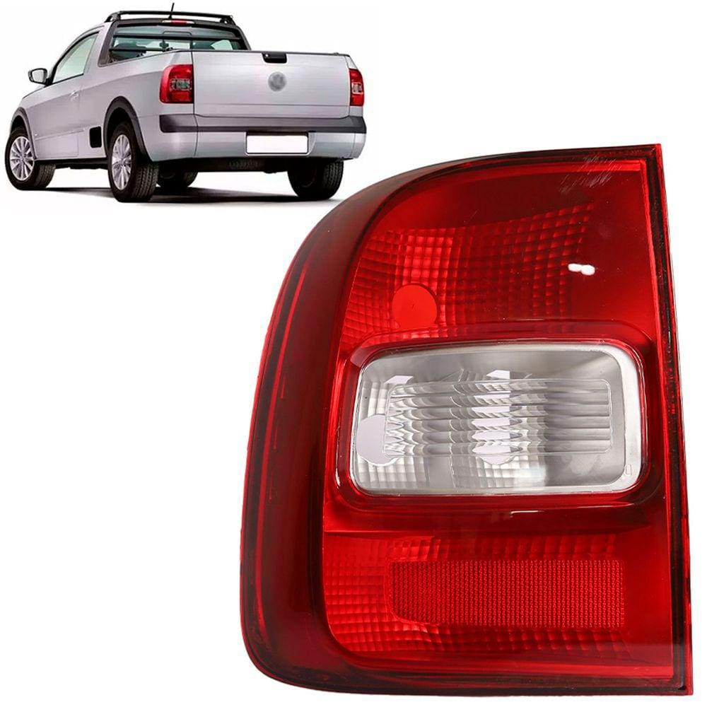 Lanterna Traseira Saveiro G5 G6 2009 a 2016 Bicolor Fumê