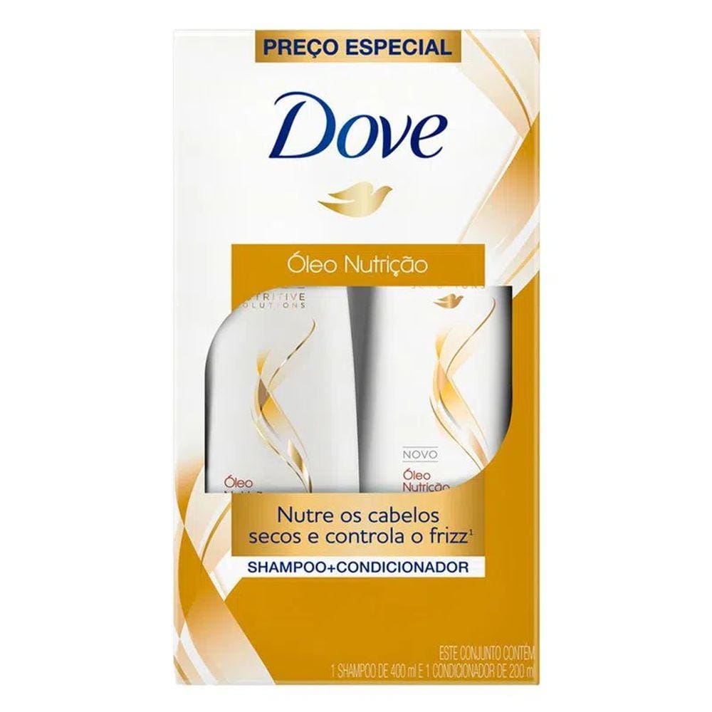 Kit Dove Óleo Nutrição Shampoo 400ml + Condicionador 200ml