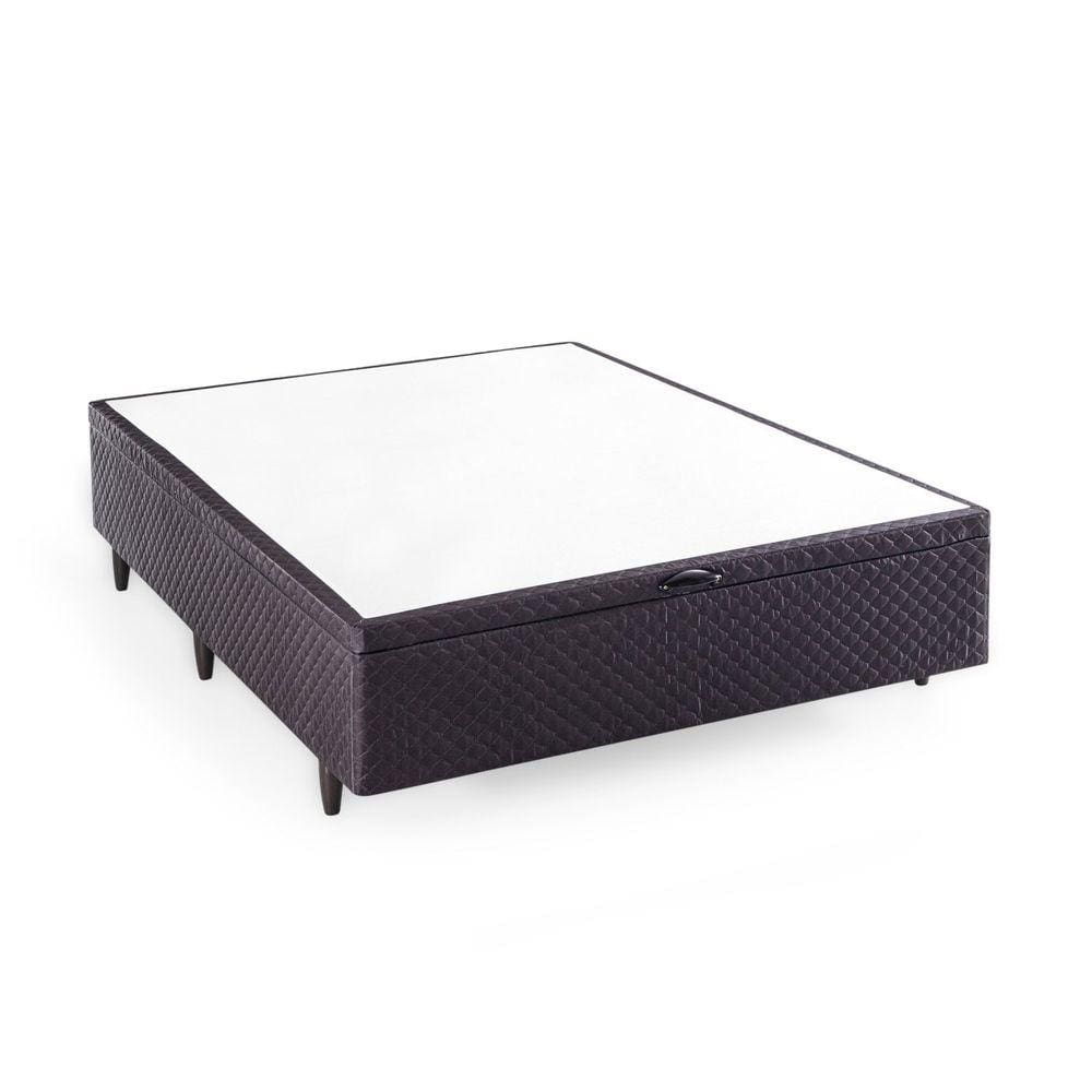 Base Box Baú Casal 138x188x35cm Merida Marrom