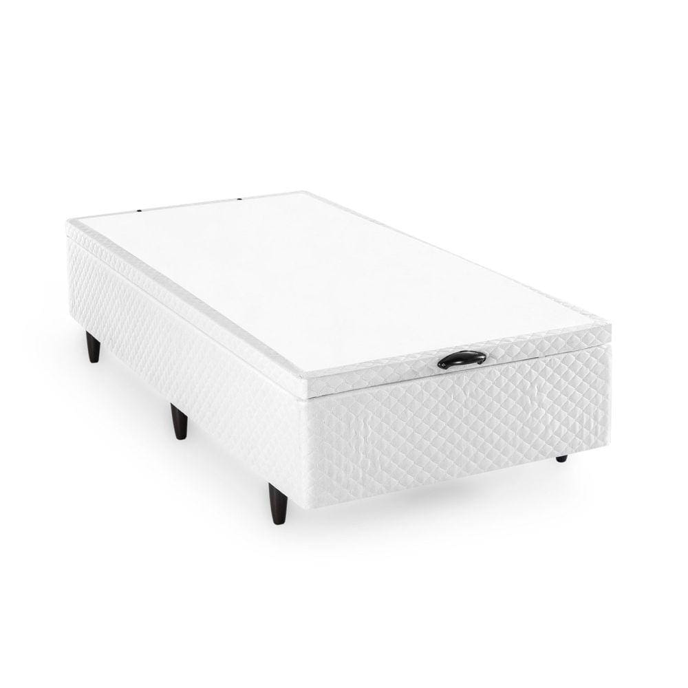 Base Box Baú Solteiro 88x188x35cm Merida Branco