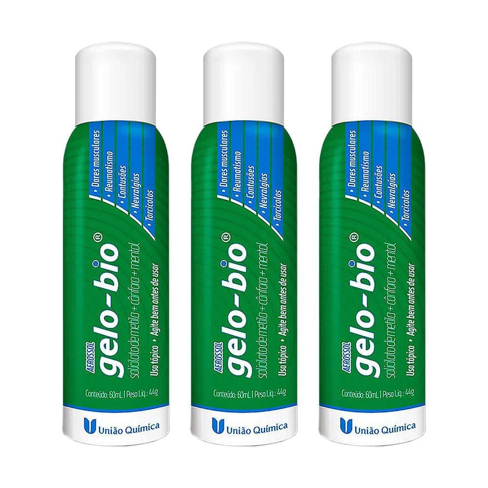 Kit 3 Gelo-bio Aerossol 60ml