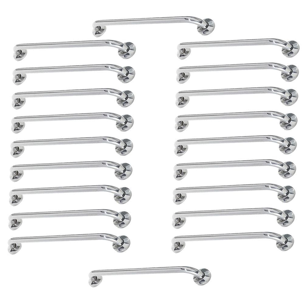 Alça de Apoio Barra 80cm Inox Kit 20 Unidades Acessibilidade Banheiro Segurança Idoso Cadeirante