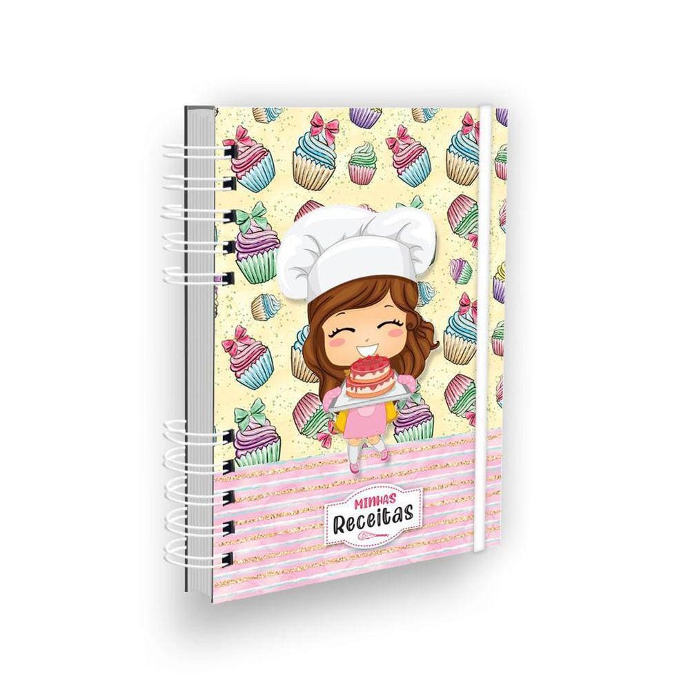 Caderno De Receitas Minhas Receitas Cabelinho Castanho