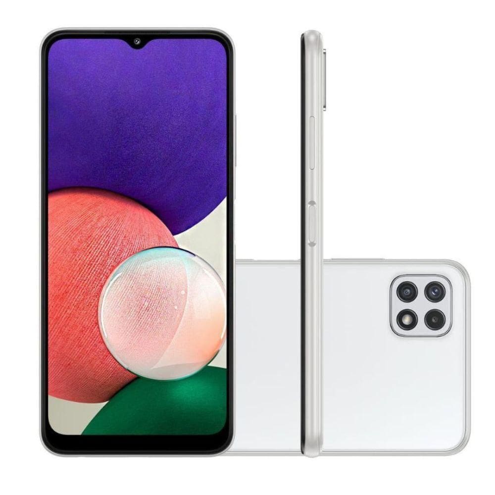 Usado: Samsung Galaxy A22 5G 4GB 128GB Branco Muito Bom - Trocafone