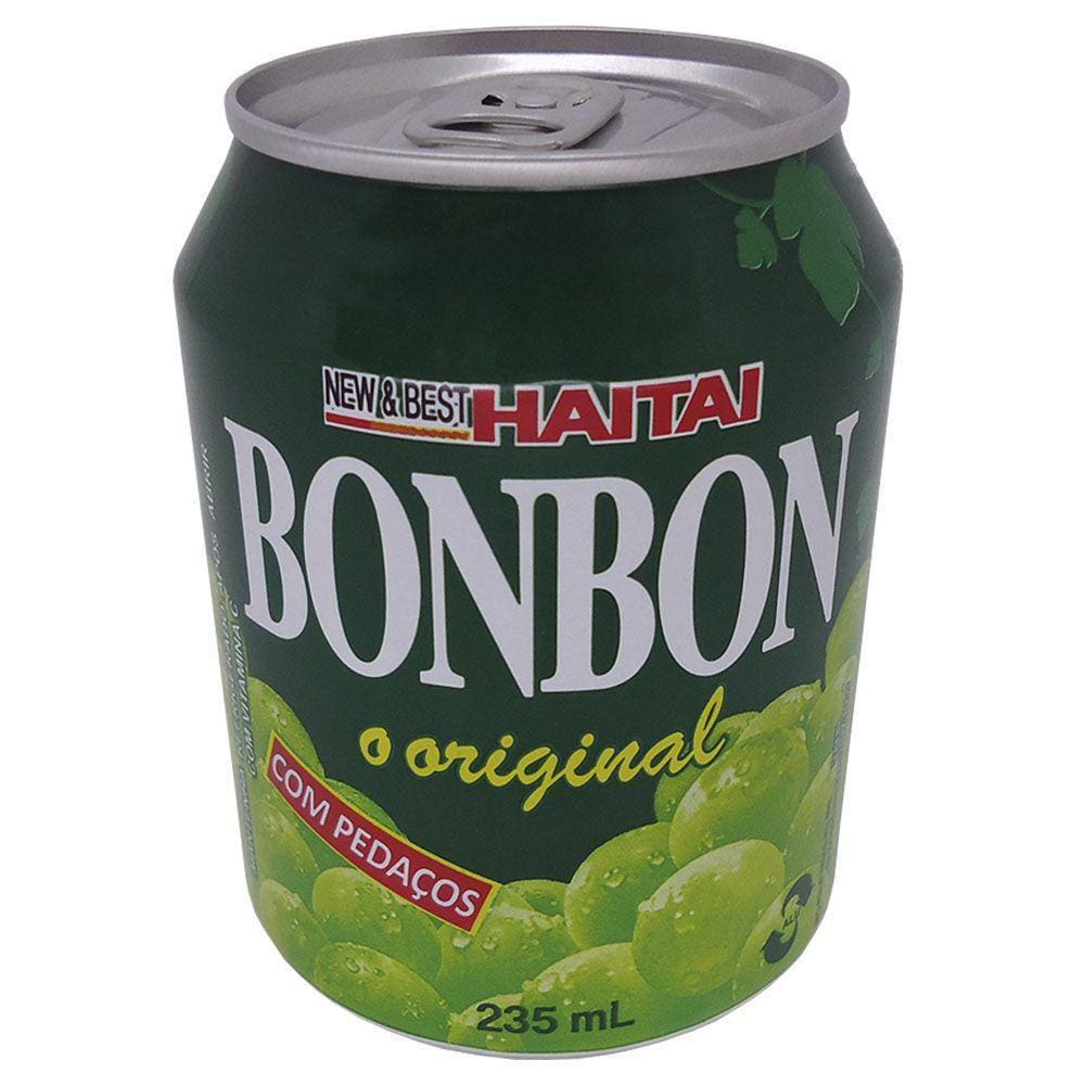 Suco De Uva Verde Com Pedaços Bonbon - Haitai 238Ml