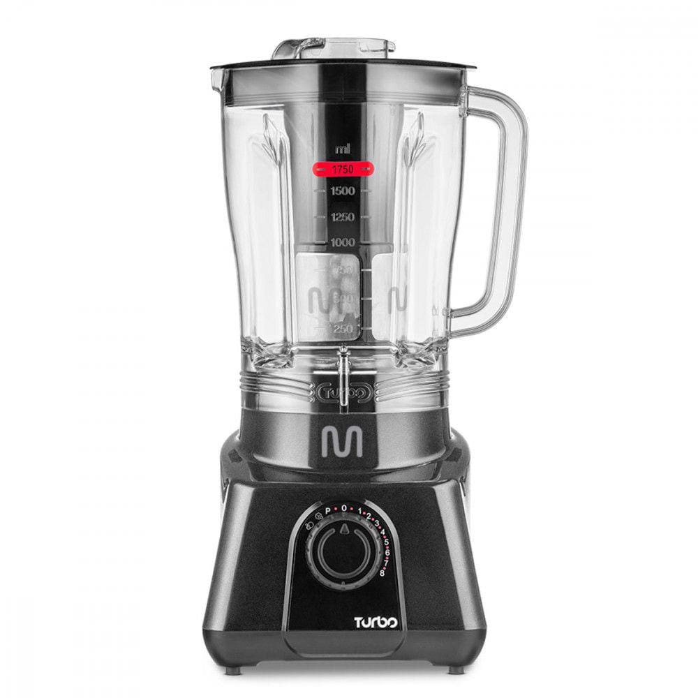 Liquidificador Turbo 2,6L 8 Velocidades 1100W 220V Cinza Multi Home - LQ1112