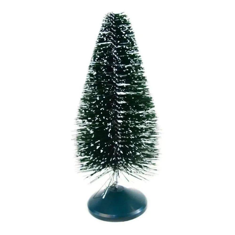 Mini Árvore De Natal 25cm Verde Nevada Decoração Enfeite