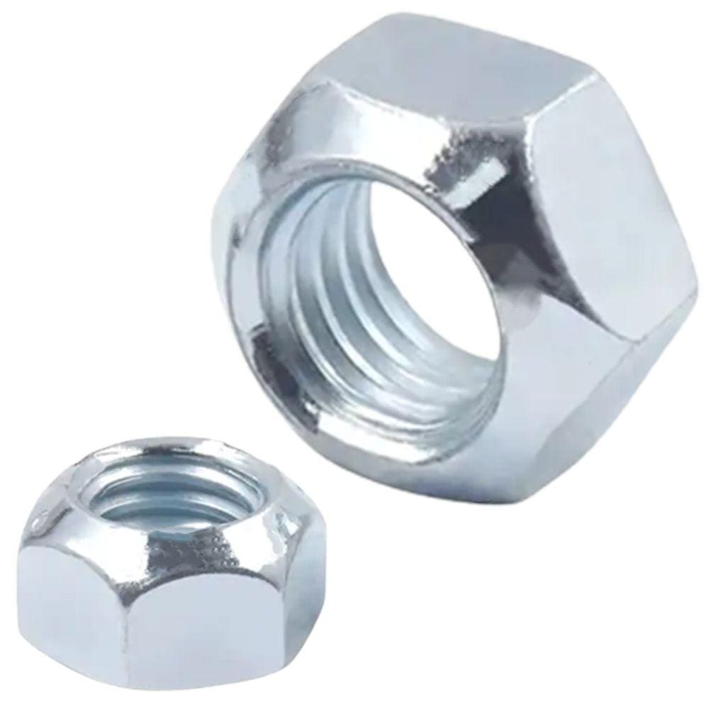 Porca Torque Sextavada M6 Din 980 Ma Zinco Branco - 1000Un