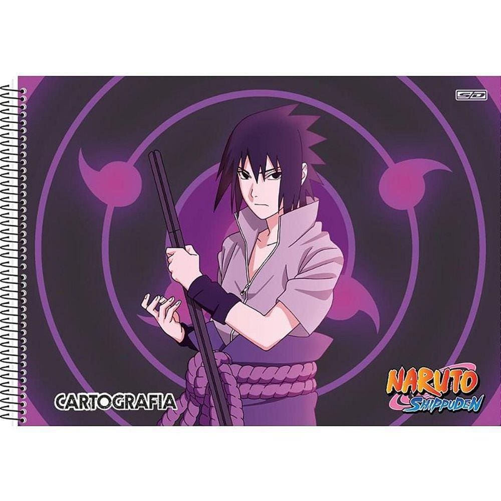 Kit 2 Cadernos Naruto Shippuden Brochurinha + Desenho Naruto em