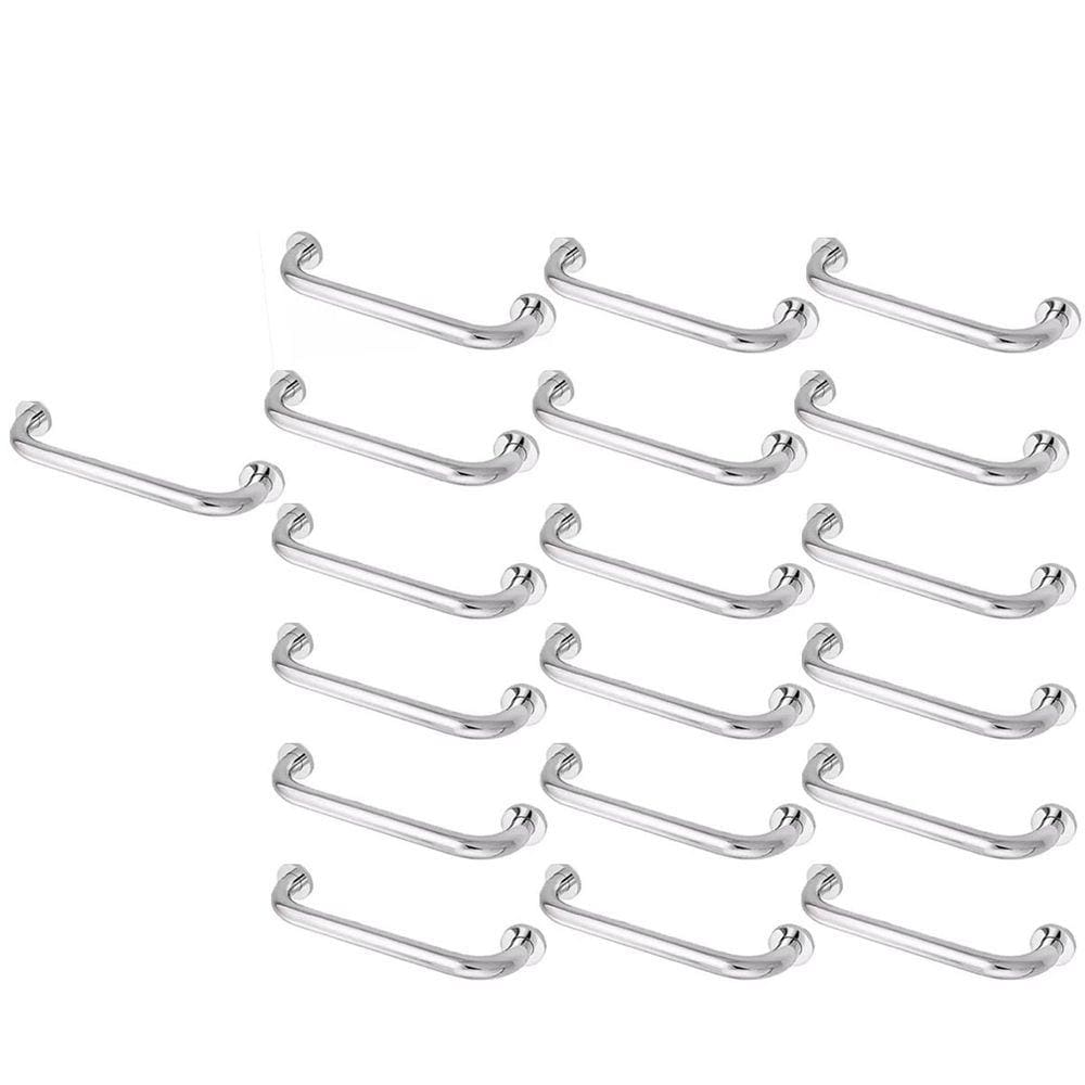 Barra Alça De Apoio Kit 19 Uni Aço Inox 30cm Acessibilidade Cadeirante Gestante Idoso Segurança Anti Queda