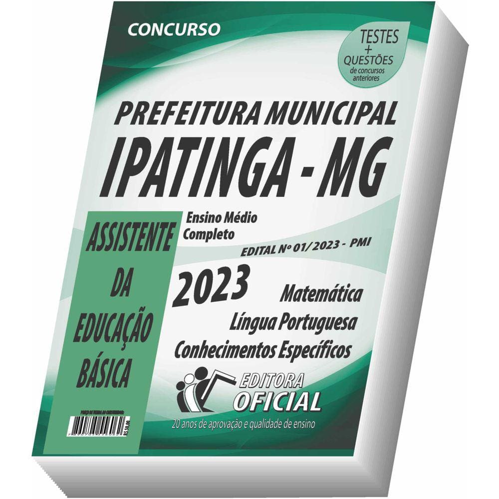 Apostila Prefeitura de Ipatinga - MG - Assistente da Educação Básica