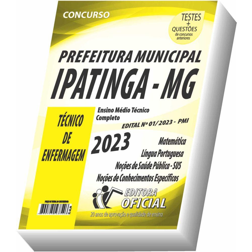 Apostila Prefeitura de Ipatinga - MG - Técnico de Enfermagem