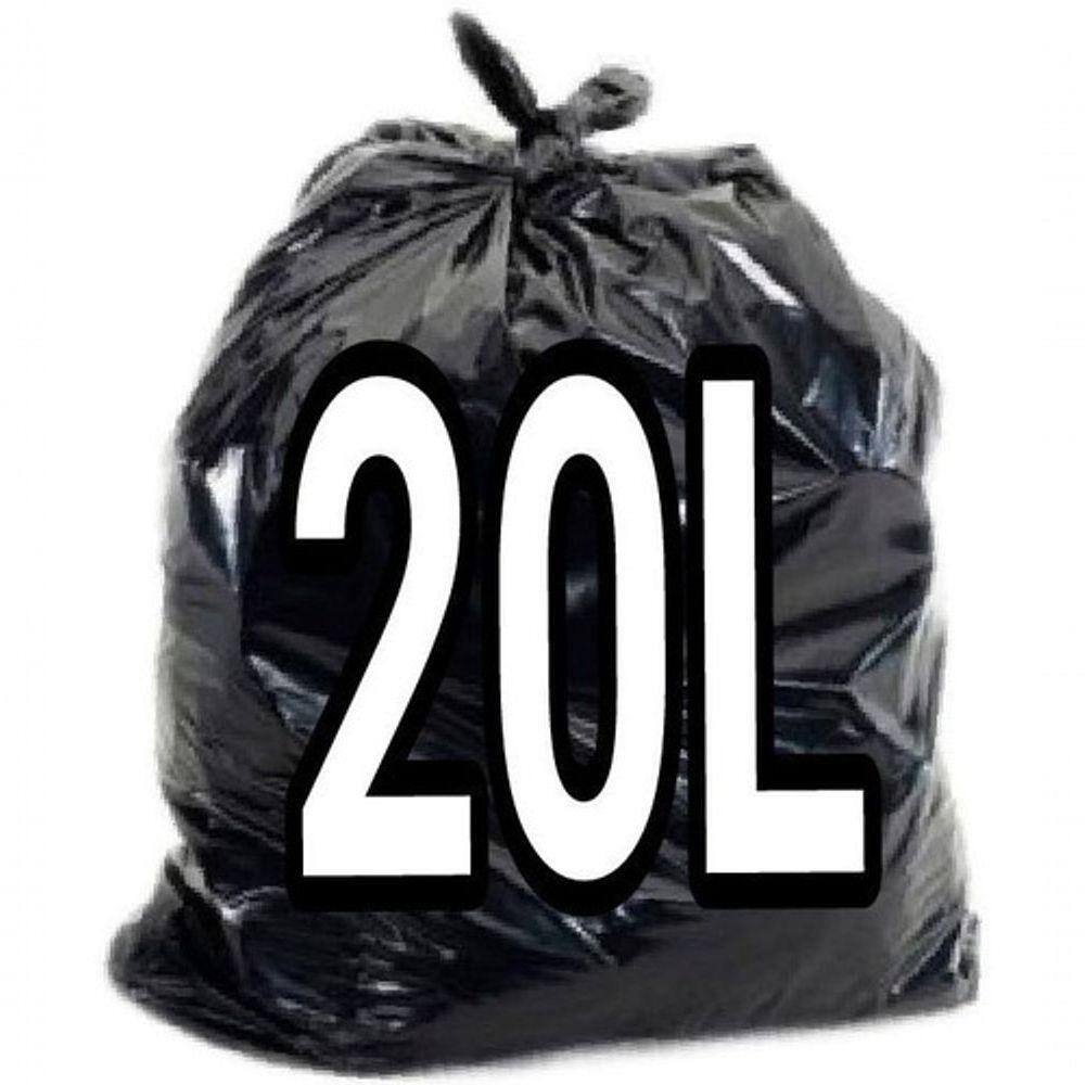 Saco De Lixo 20l Litros Preto 100un Resistentes