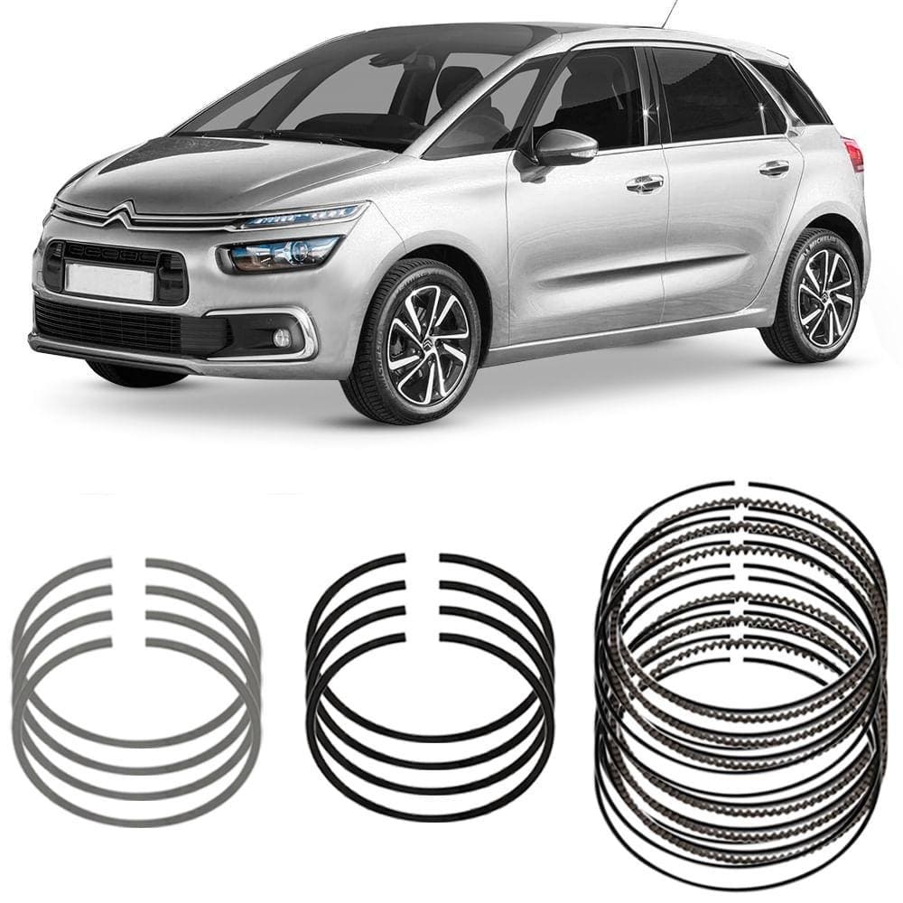 Jogo Anel Segmento Std C4 Picasso 1.6 16v 16 A 18 Metal Leve