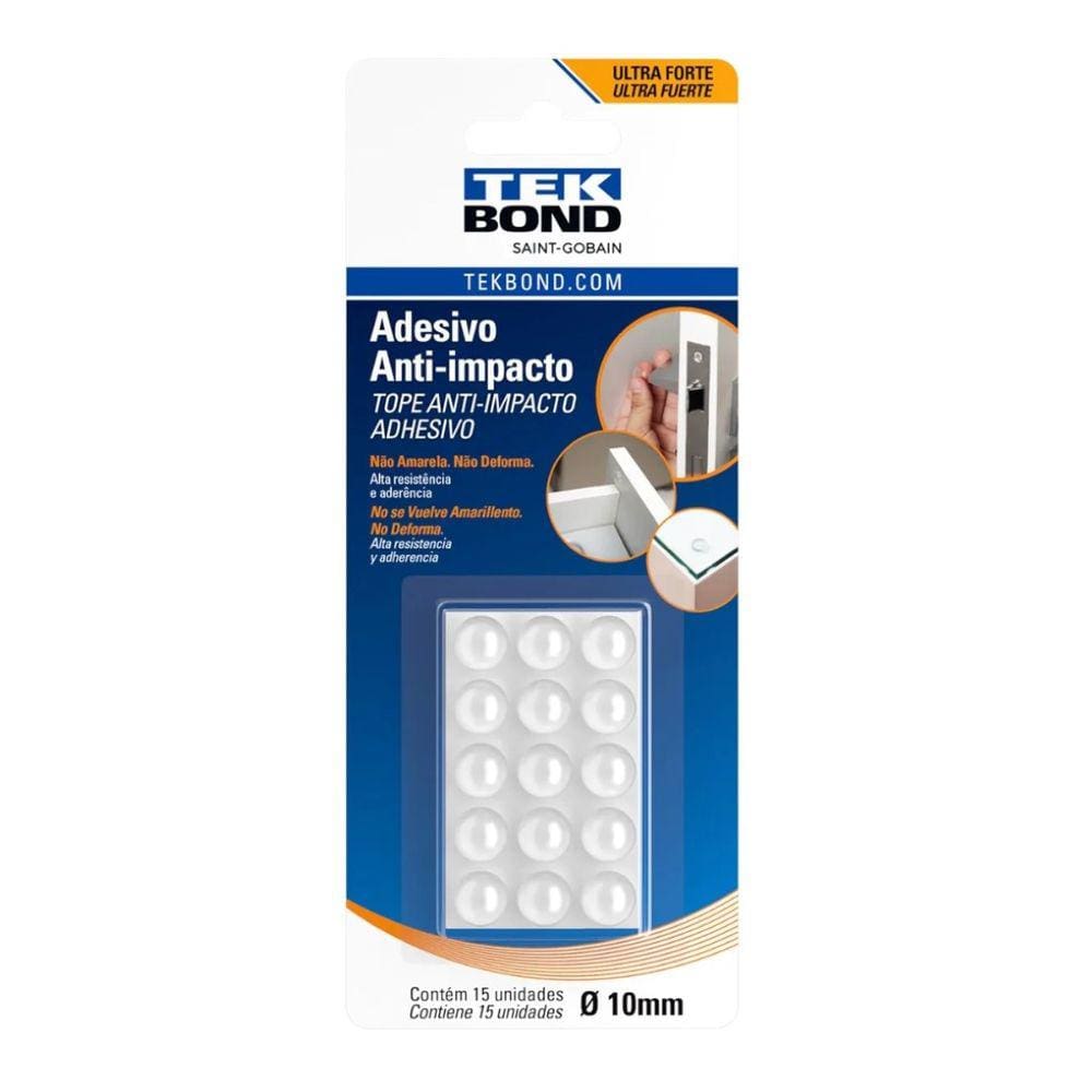 Kit c/ 15 Adesivo Anti-Impacto Gota 10mm M Tekbond