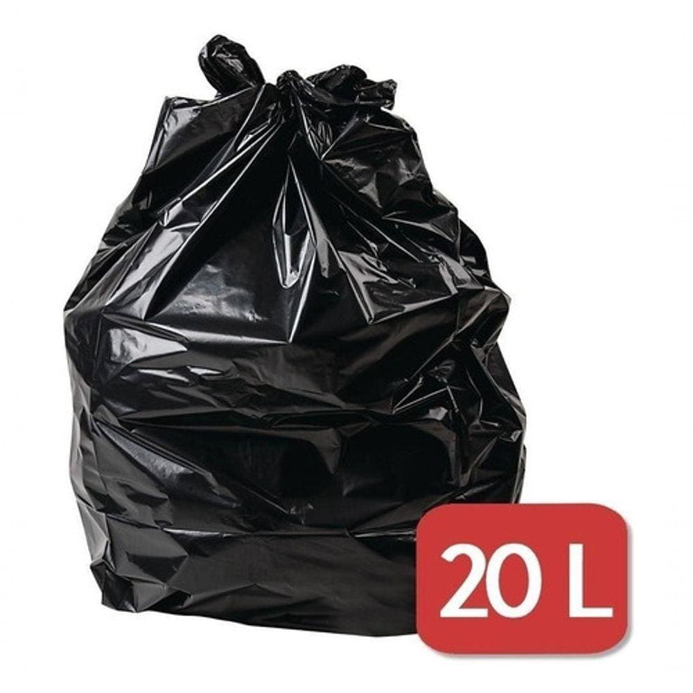 Saco De Lixo 20l Litros Preto Resistente 100un