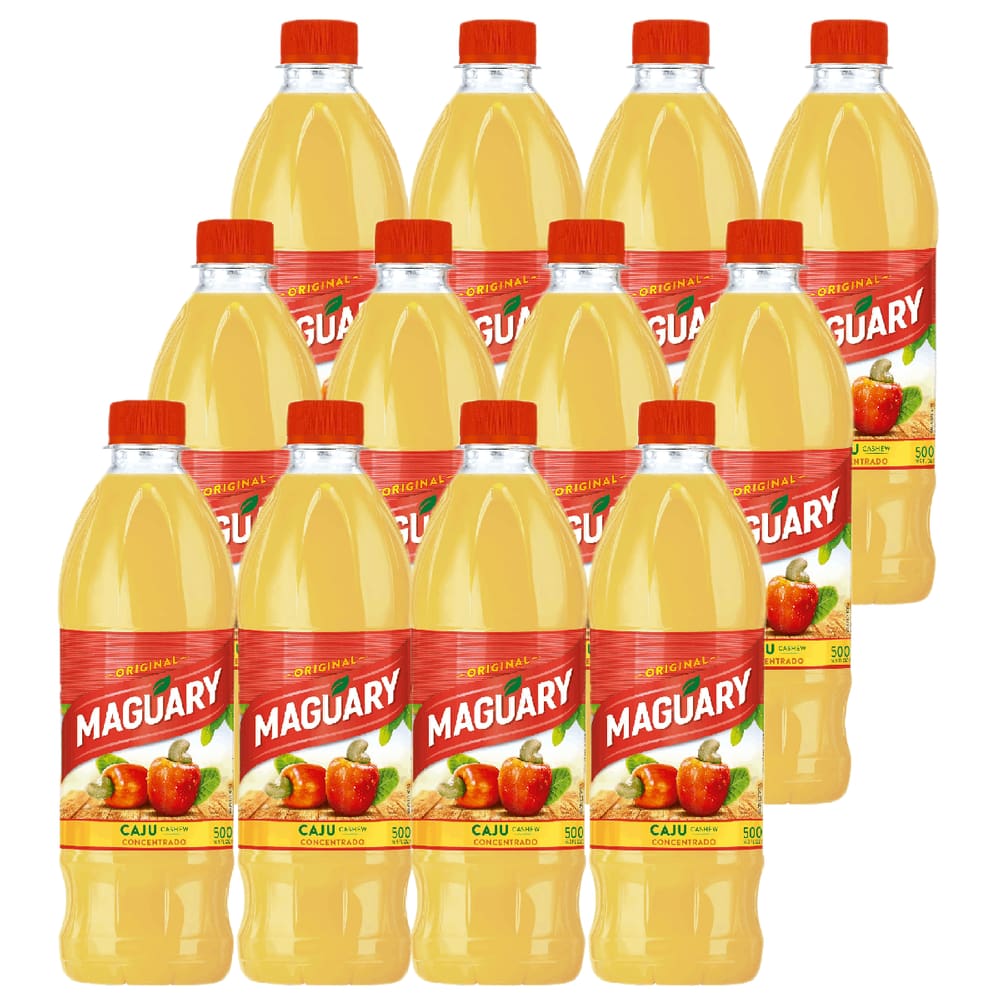 Suco Concentrado De Caju Manguary 500 Ml - 12 Unidades