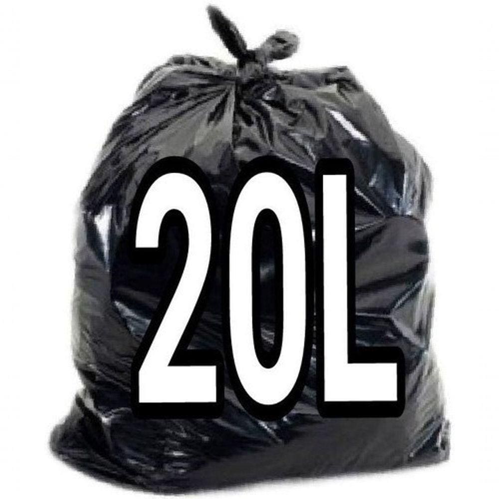 Saco De Lixo 20l Litros Preto 100 Unidades Resistentes preto