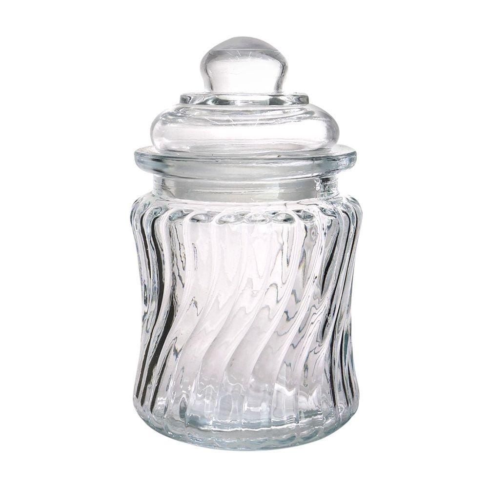 Recipiente Decorativo De Vidro Com Tampa 12cm