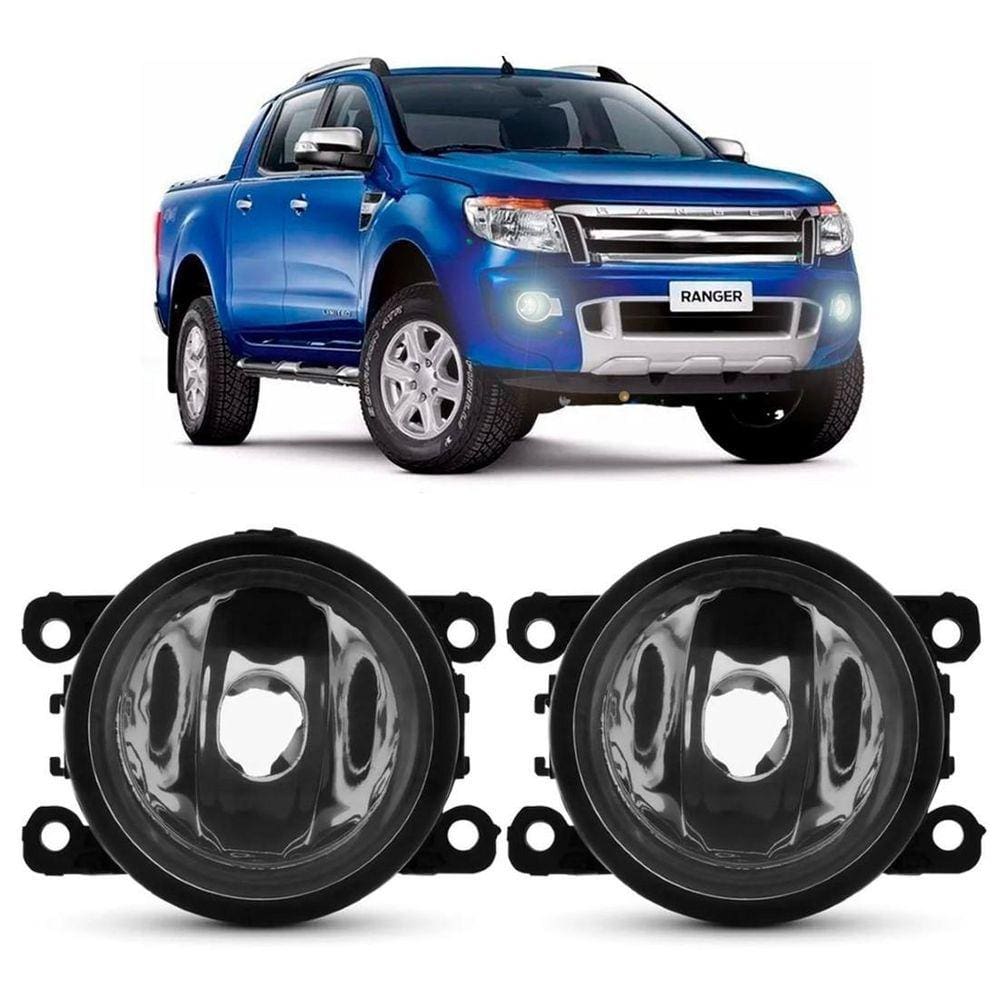 Farol Ford Ranger Lente Lisa Vidro H11 55W