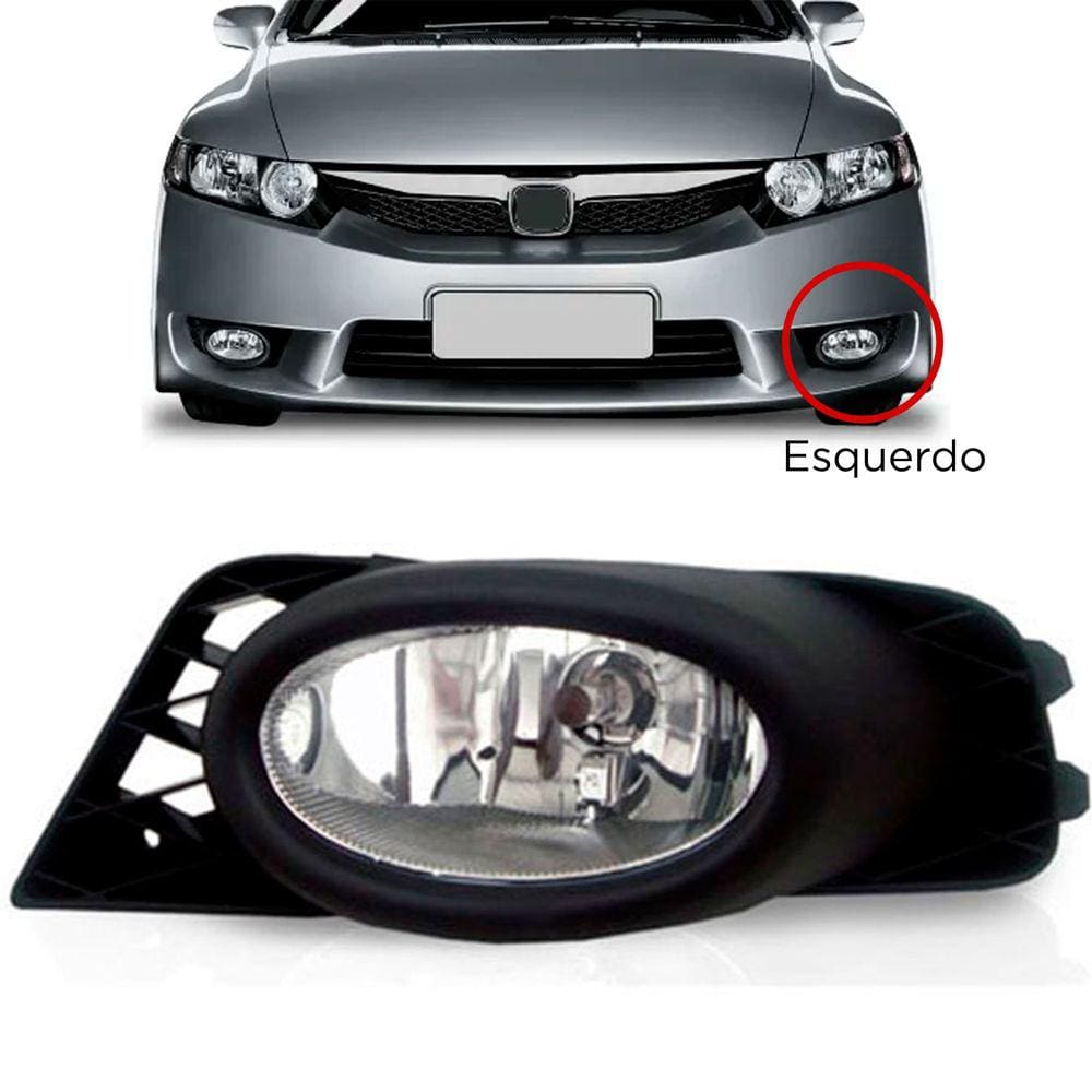 Farol De Milha Auxiliar H11 Civic Compatível 2009 2010 2011