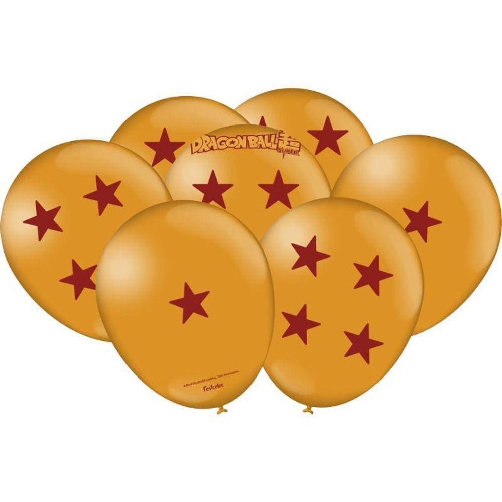 Balão Bexiga Dragon Ball Z Especial 9 Polegadas Com 25 Unidades