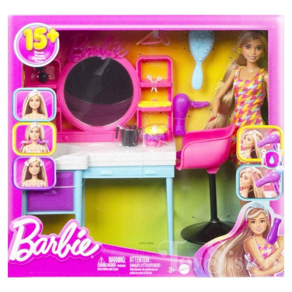 Boneca Barbie Salão de Beleza Totally Hair Mattel HKV00