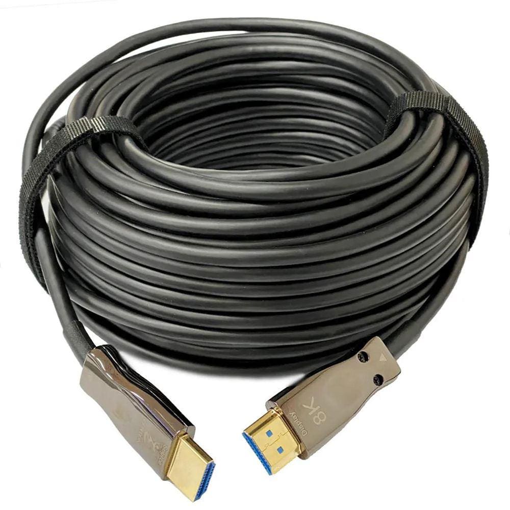 Cabo HDMI 2.1 8K Fibra Óptica 50 Metros UHD