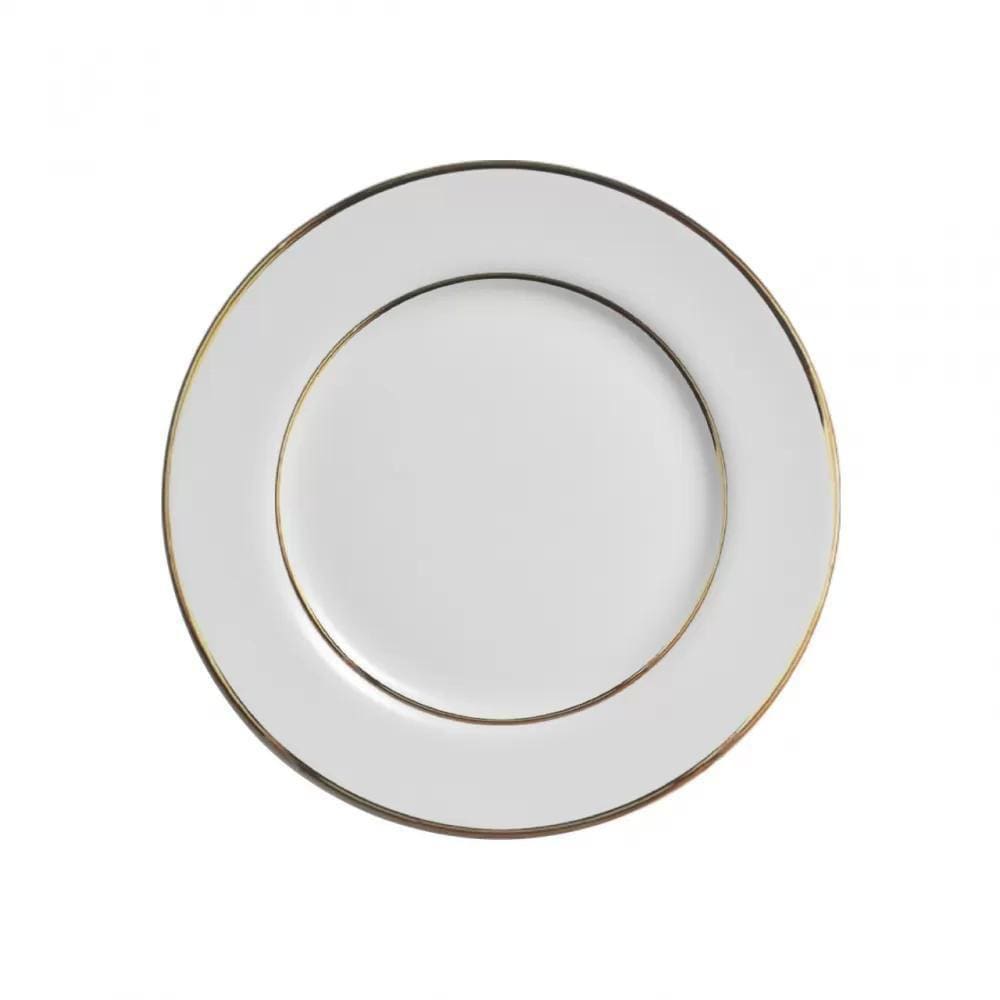 Conjunto 6 Pratos Sobremesa Branco Pérola 21Cm