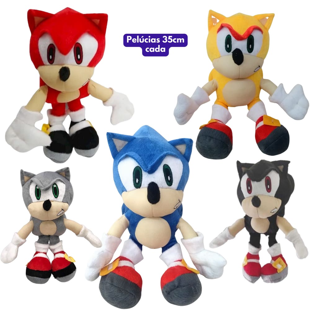 Brinquedos personagens sonic, extra