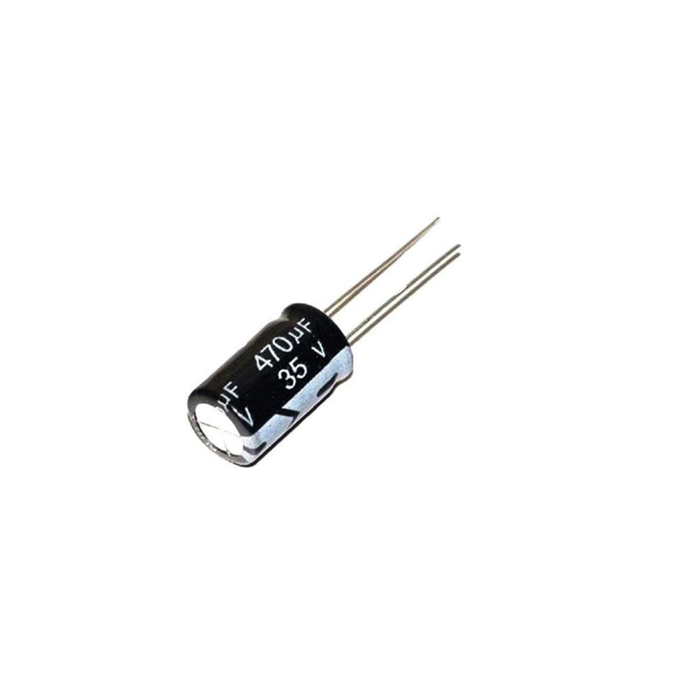 50 Peças Capacitor Eletrolítico 470Uf 35V 470 X 35 105ºc