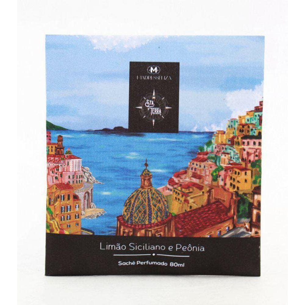 Sachê Perfumado Madressenza Limão Siciliano E Peônia 80 Ml