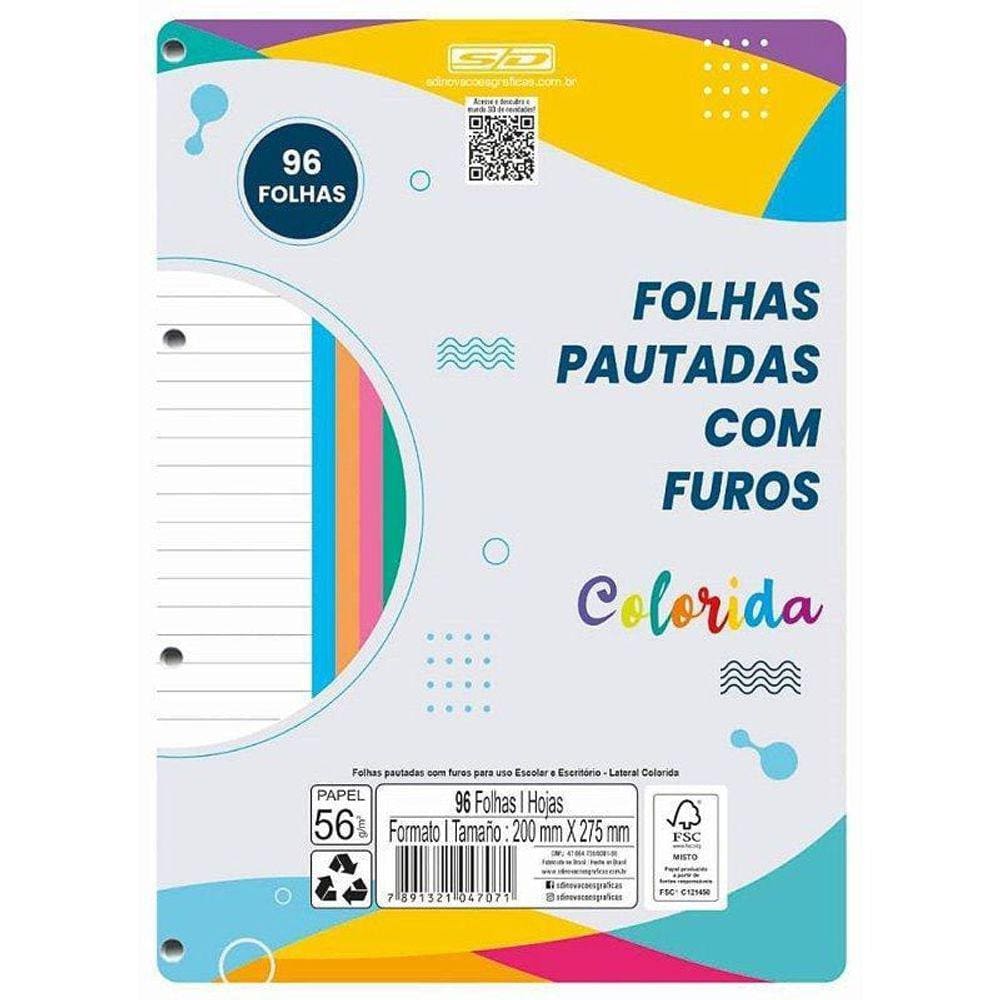 Bloco para FICHÁRIO Universitario 10324 96 Folhas 200x275mm