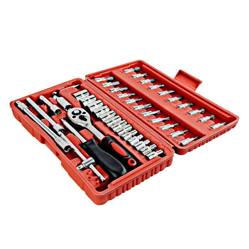 Maleta Jogo de Chaves 46 Peças | Metal/Plástico | 26cm | 1kg