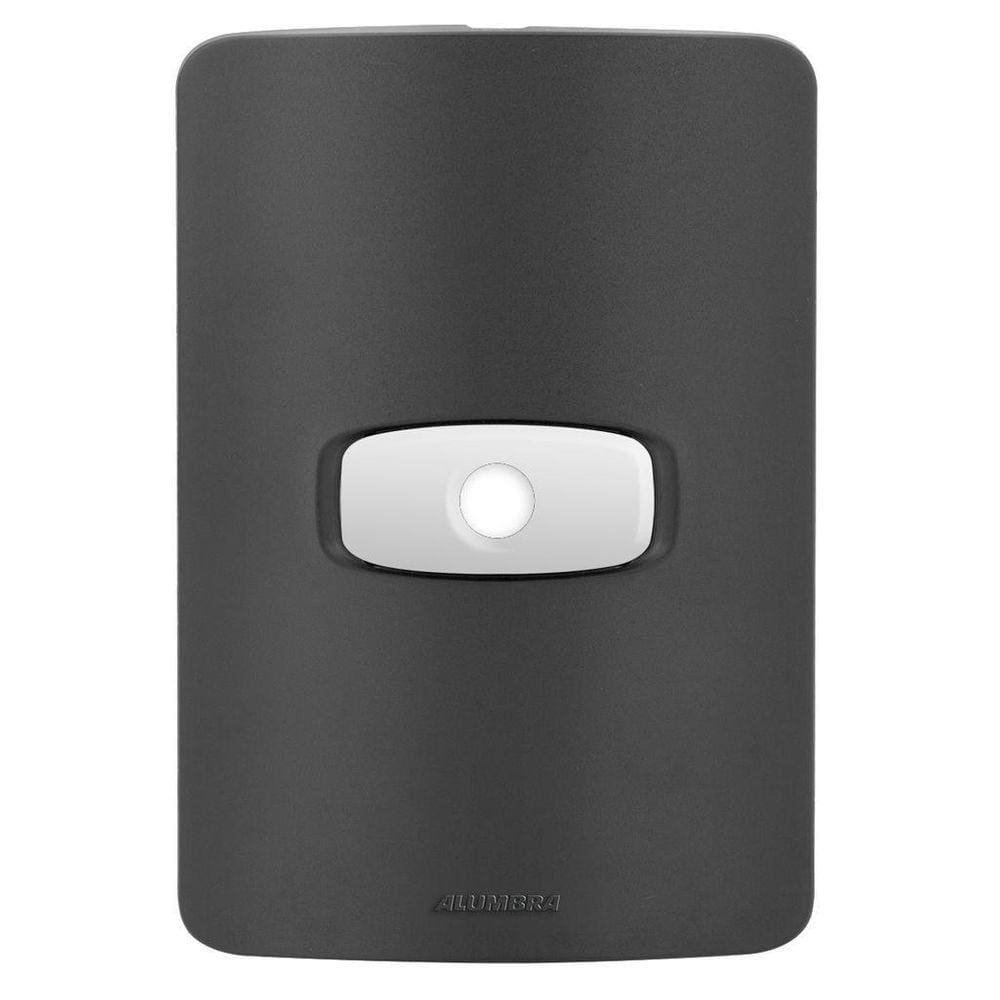 Placa Saída De Fio 4X2 - Gracia Black Maxx / Branco