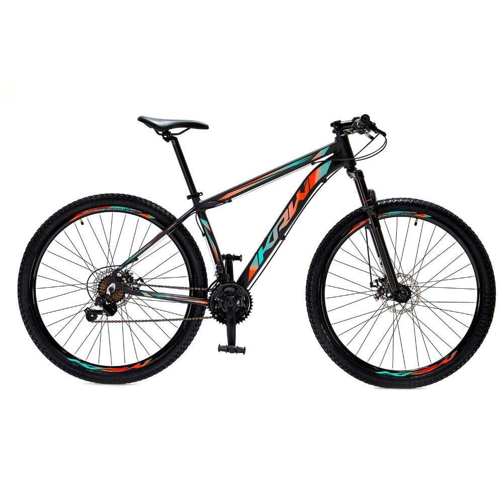 Bicicleta Aro 29 Krw Alumínio Shimano 21 Velocidades Freio a Disco Suspensão MountainBike S6