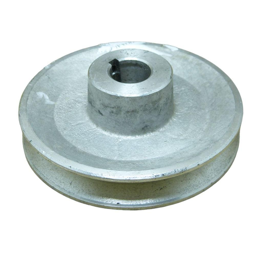 Polia De Alumínio 4`` 5/16 110Mm 1A Com Furo 19Mm Cj10Apv Cj15+Apv Csl20Br Com Motor 5 Cv Monofásico