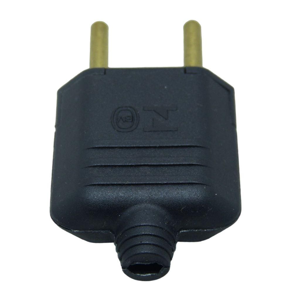 Pino Tomada Margirius 10A 250V Macho Pld1-2 Preto