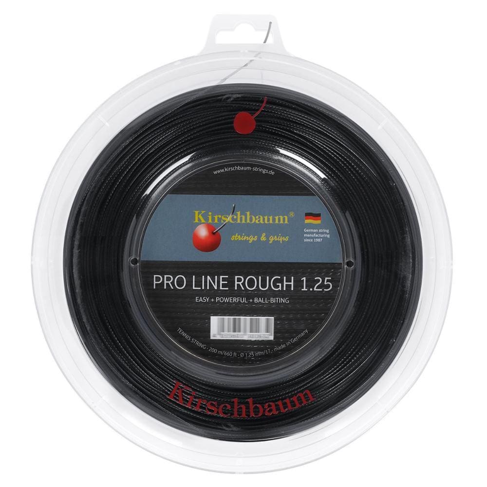 Corda Kirschbaum Pro Line 2 Rough 17L 1.25mm Rolo com 200 Metros Preta