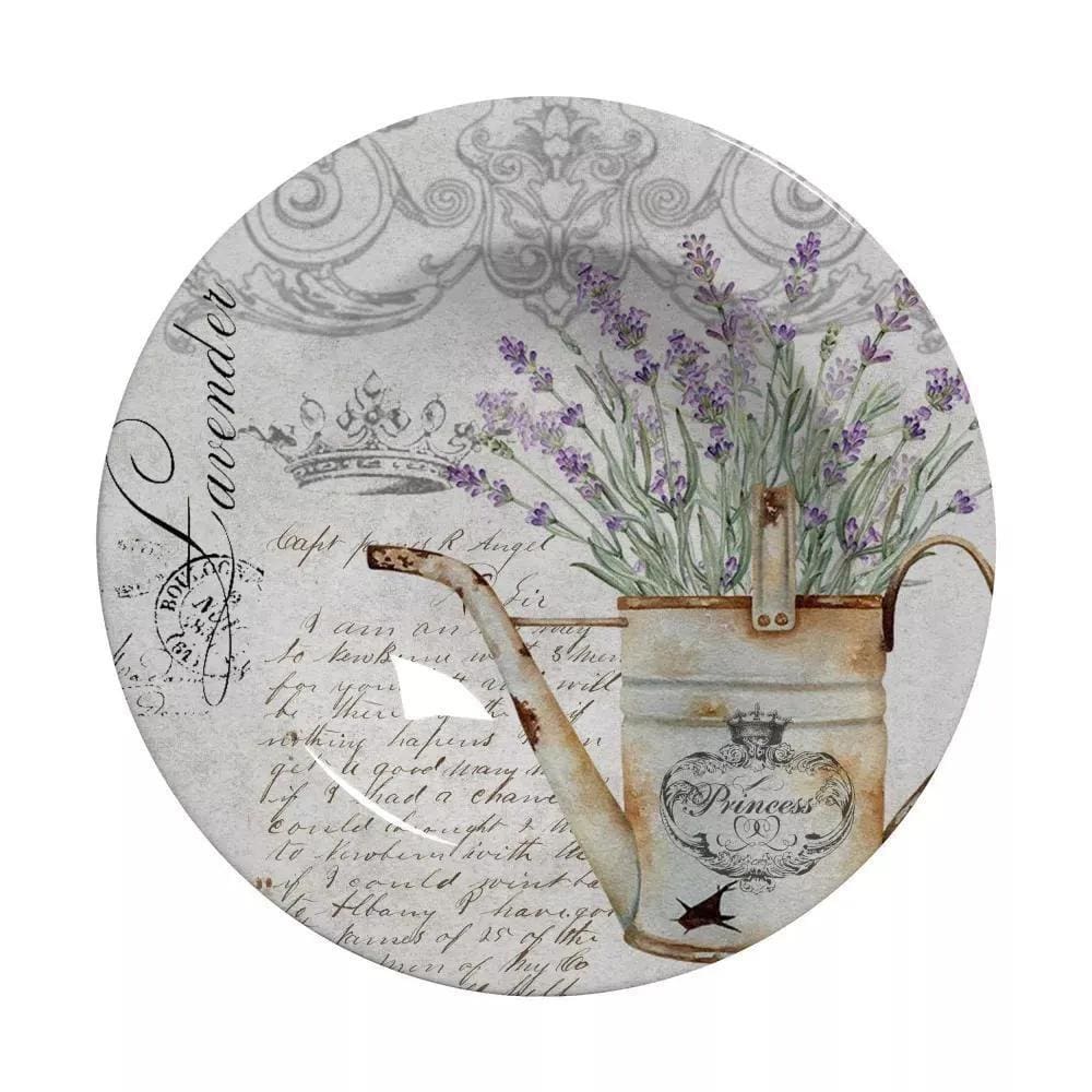 Conjunto 6 Pratos Fundo Lavanda 25cm - Design Coup