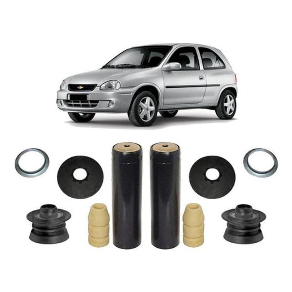 Kit Coxim Batente + Calço De Mola Inferior Corsa 2002 2003