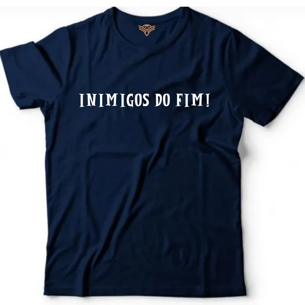 Camiseta algodão bebidas cerveja -Inimigos do fim